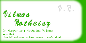 vilmos notheisz business card